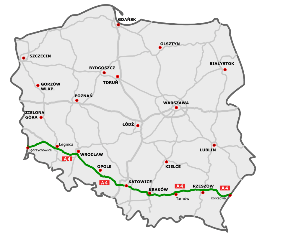 Трасса А4 Польша